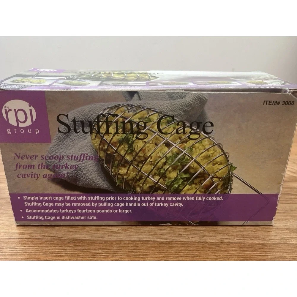 Stainless Steel Thanksgiving Turkey Stuffing Cage 9